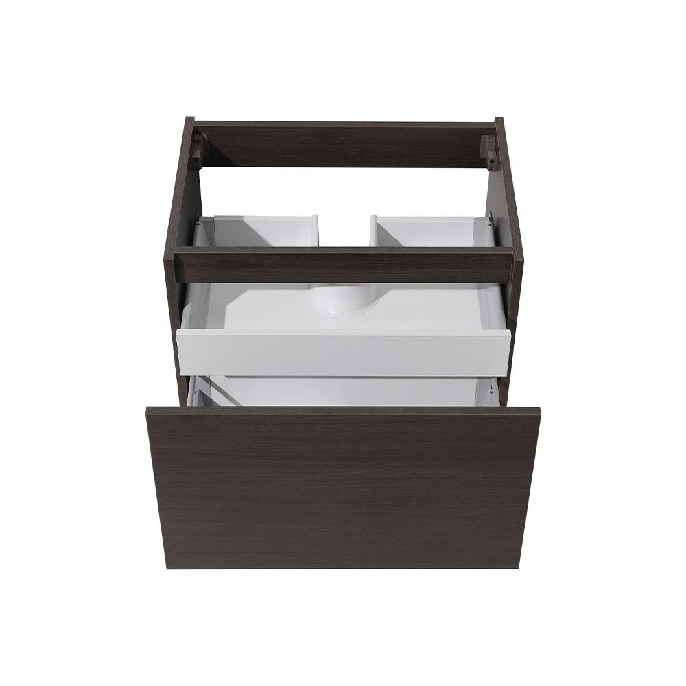 Fresca Mezzo 30" Gray Oak Wall Hung Modern Bathroom Cabinet