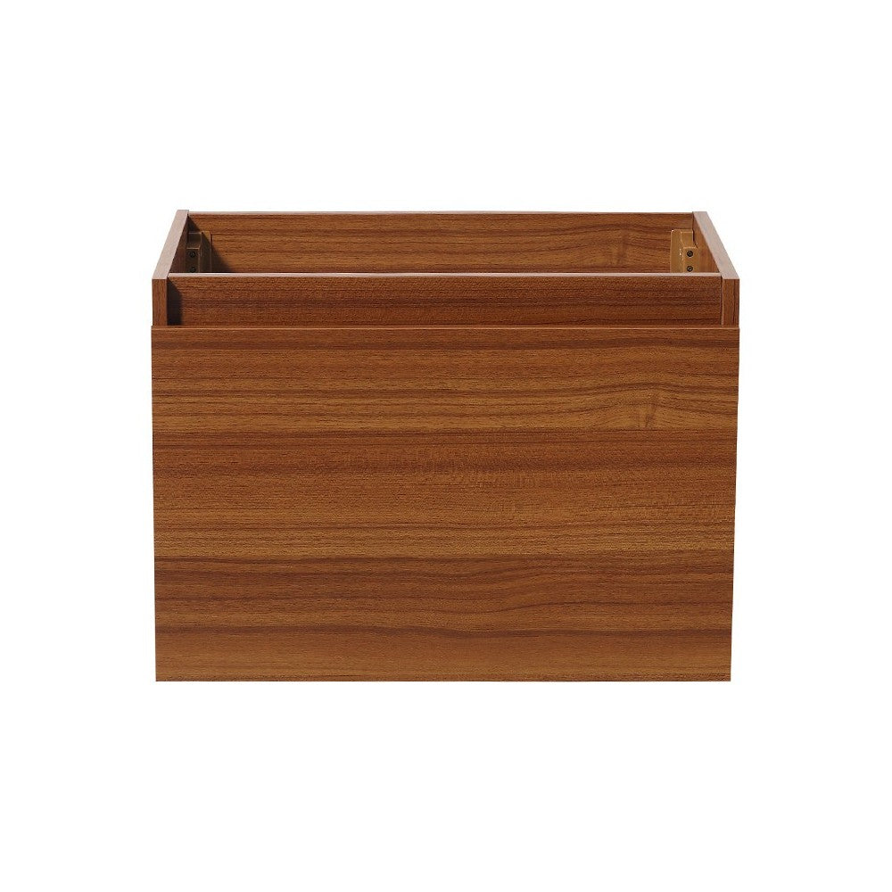 Fresca Mezzo 30" Teak Wall Hung Modern Bathroom Cabinet