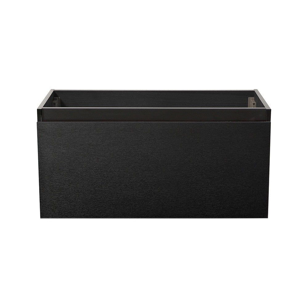 Fresca Mezzo 36" Black Wall Hung Modern Bathroom Cabinet