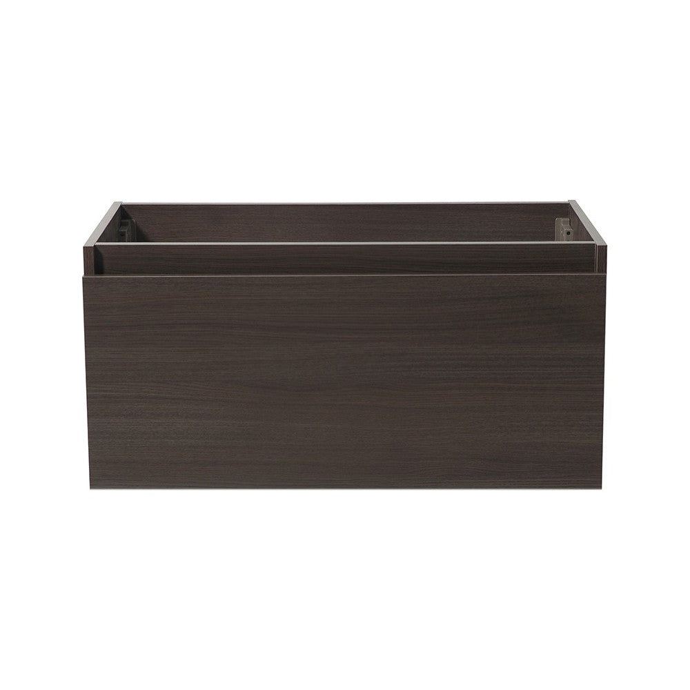 Fresca Mezzo 36" Gray Oak Wall Hung Modern Bathroom Cabinet