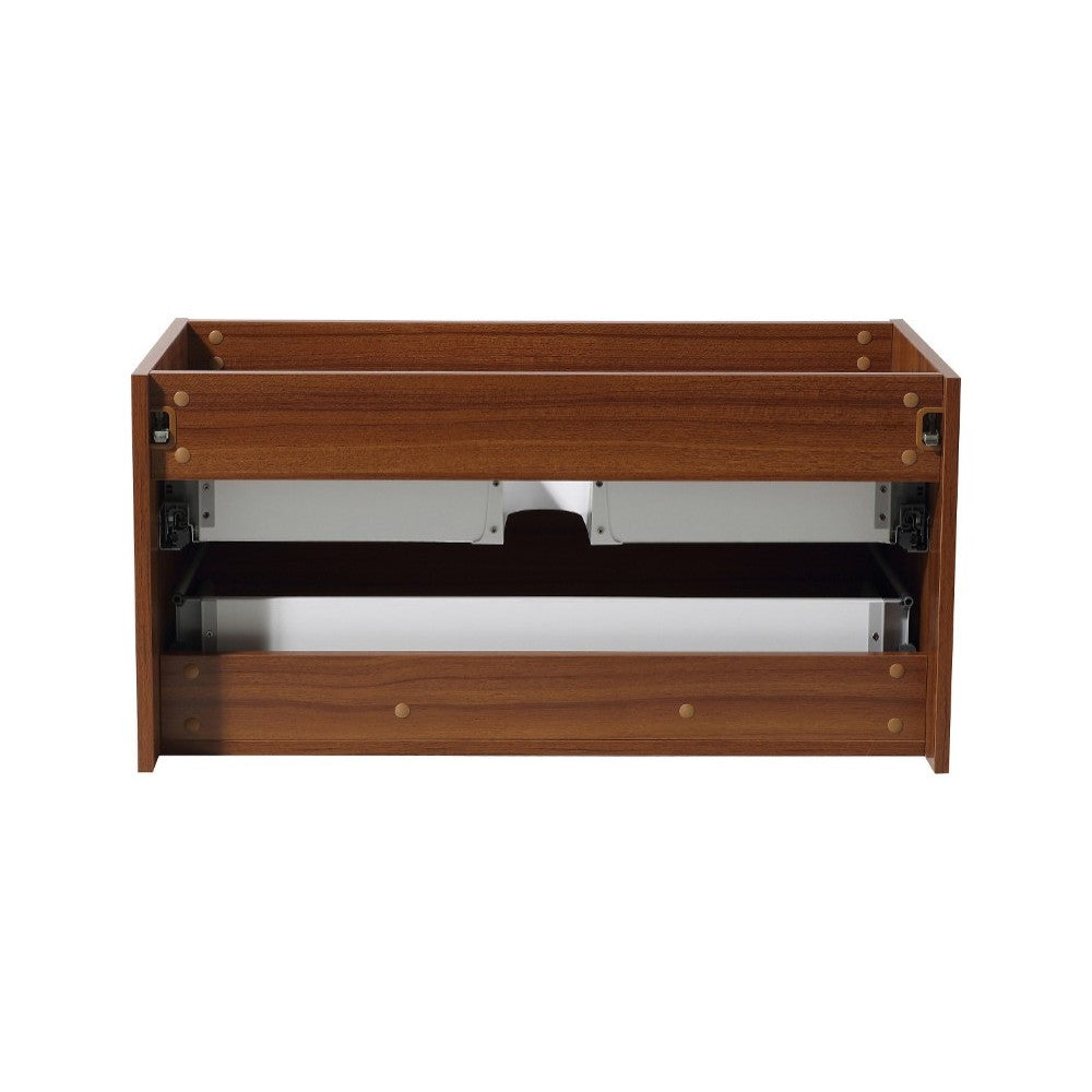 Fresca Mezzo 36" Teak Wall Hung Modern Bathroom Cabinet