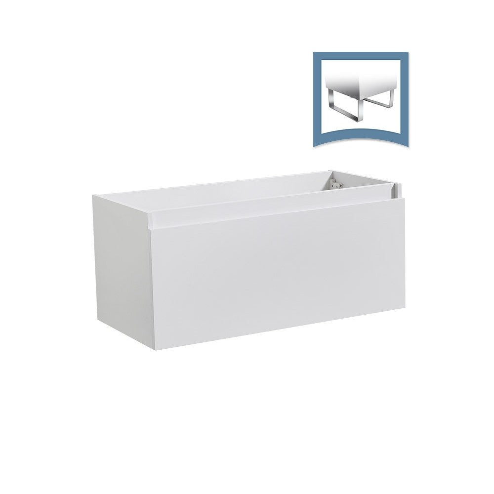 Fresca Mezzo 39" White Modern Bathroom Cabinet