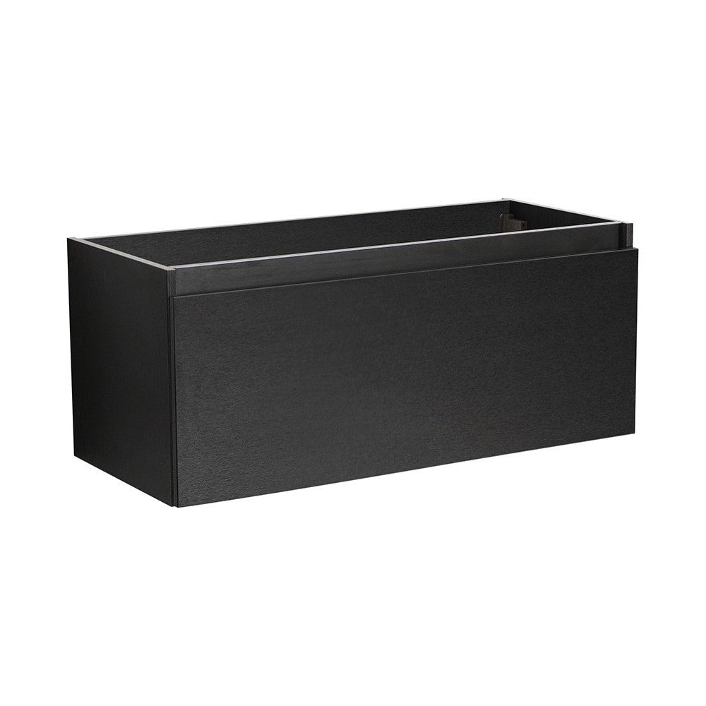 Fresca Mezzo 48" Black Wall Hung Modern Bathroom Cabinet