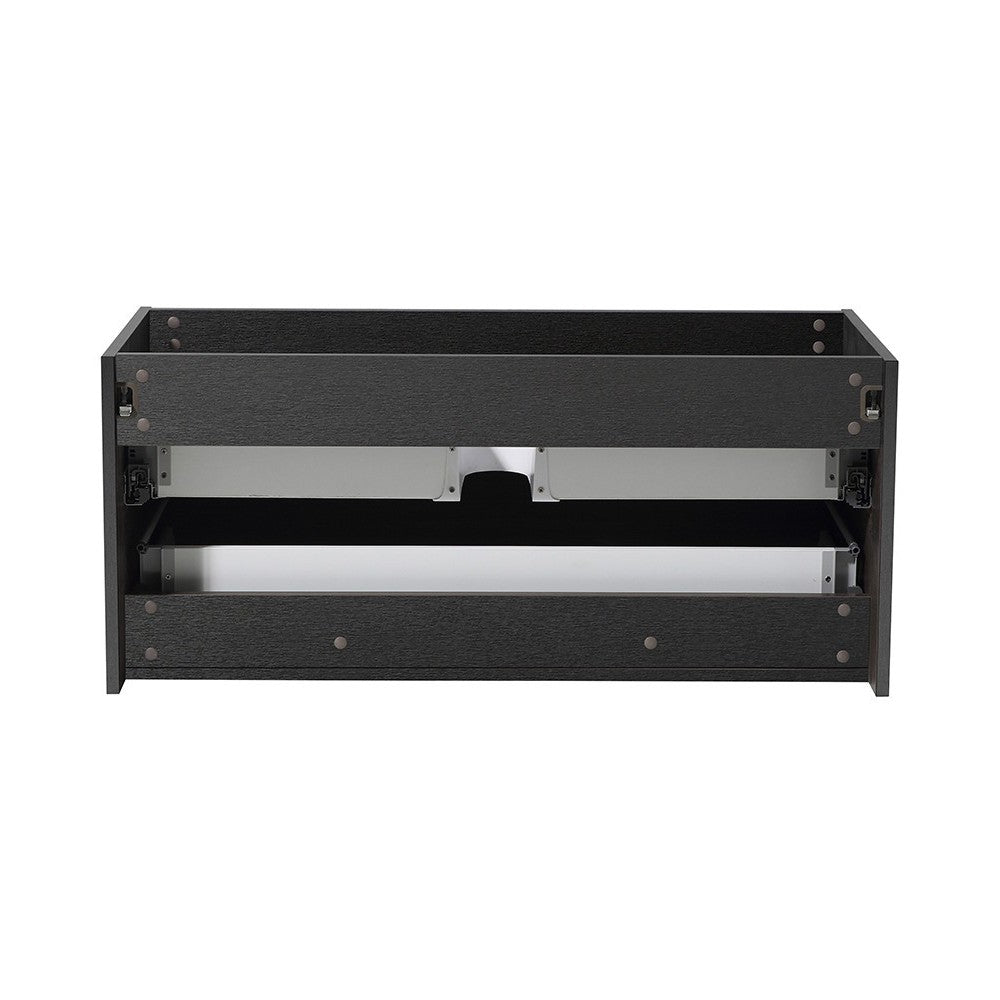 Fresca Mezzo 48" Black Wall Hung Modern Bathroom Cabinet