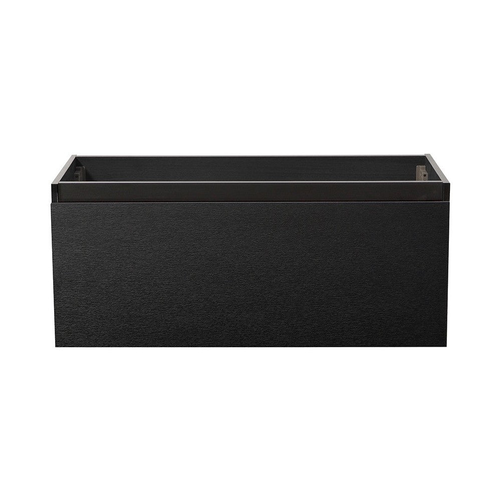Fresca Mezzo 48" Black Wall Hung Modern Bathroom Cabinet