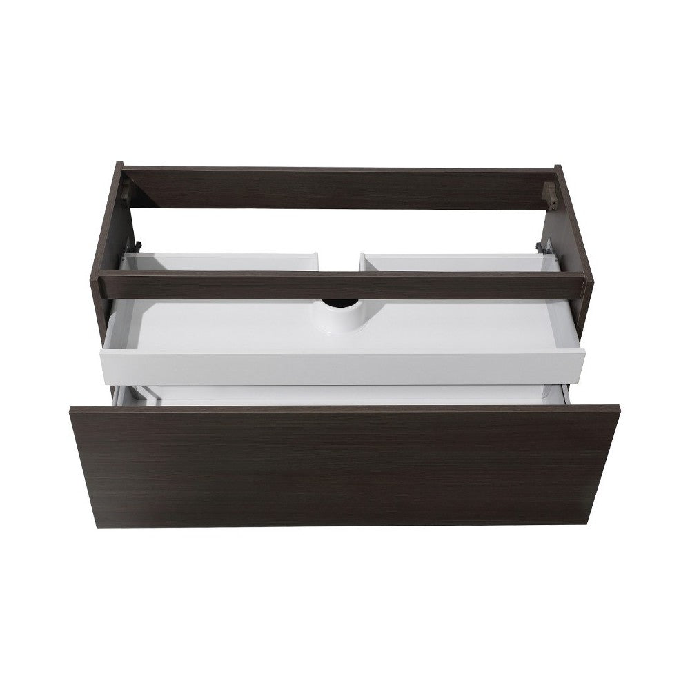 Fresca Mezzo 48" Gray Oak Wall Hung Modern Bathroom Cabinet