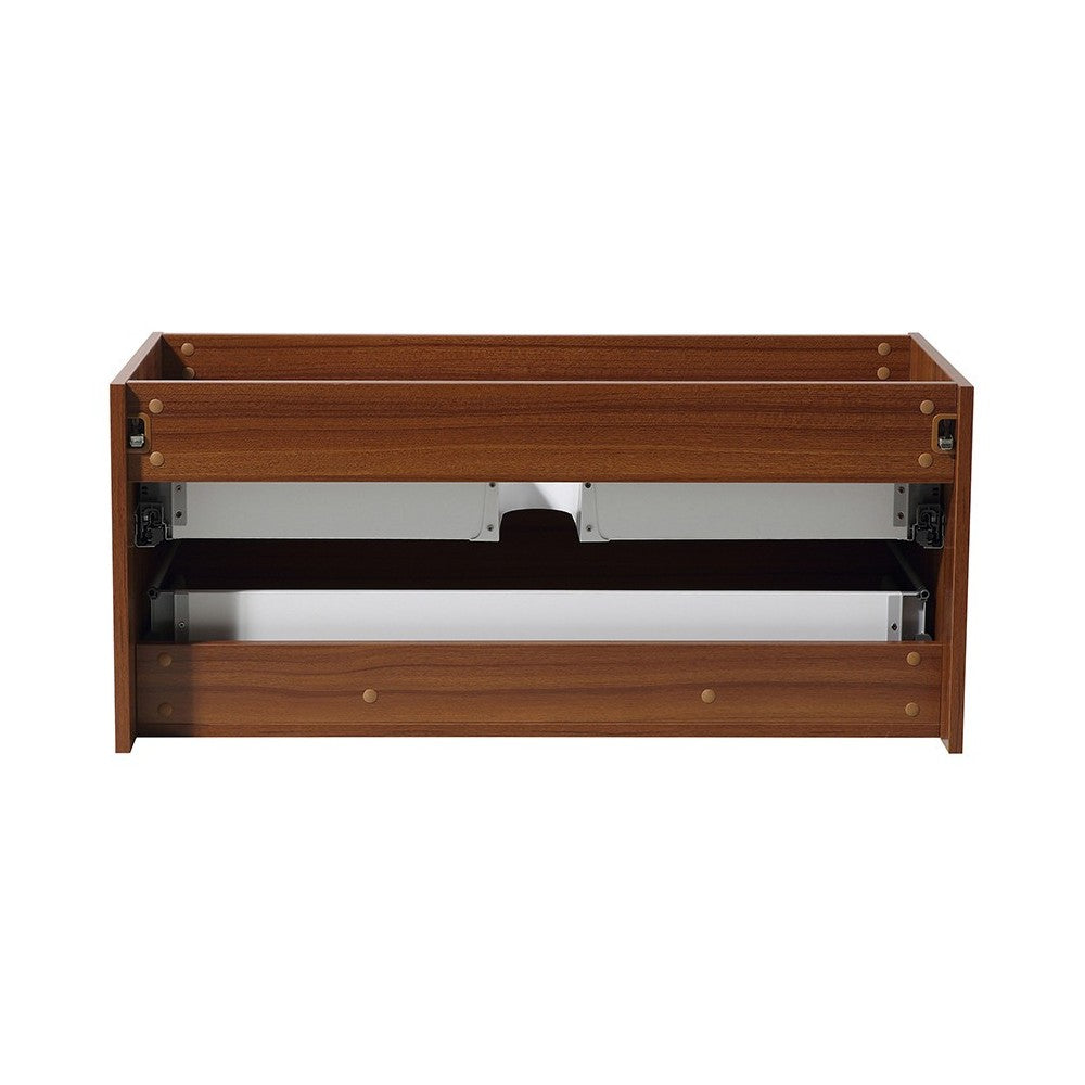 Fresca Mezzo 48" Teak Wall Hung Modern Bathroom Cabinet