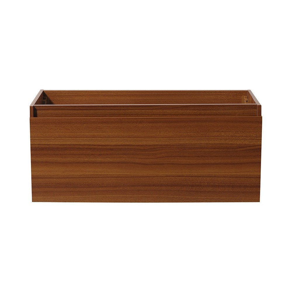Fresca Mezzo 48" Teak Wall Hung Modern Bathroom Cabinet
