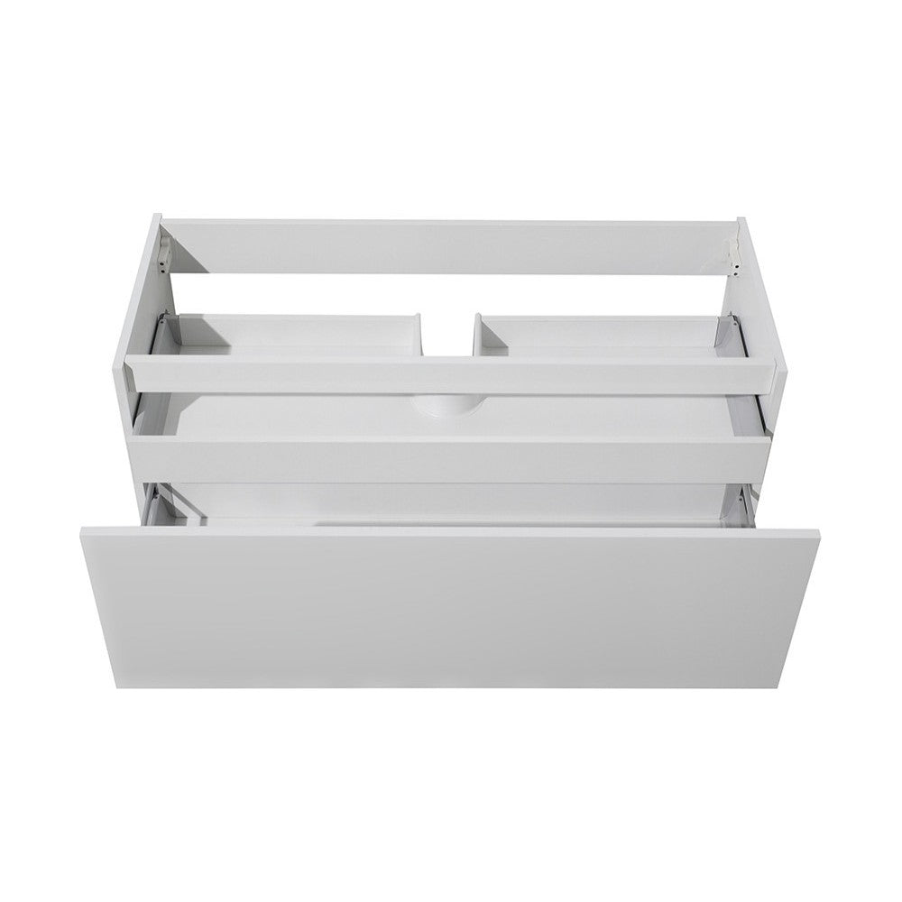 Fresca Mezzo 48" White Wall Hung Modern Bathroom Cabinet