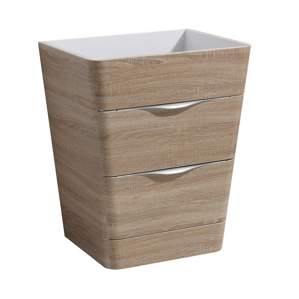 Fresca Milano 26" White Oak Modern Bathroom Cabinet