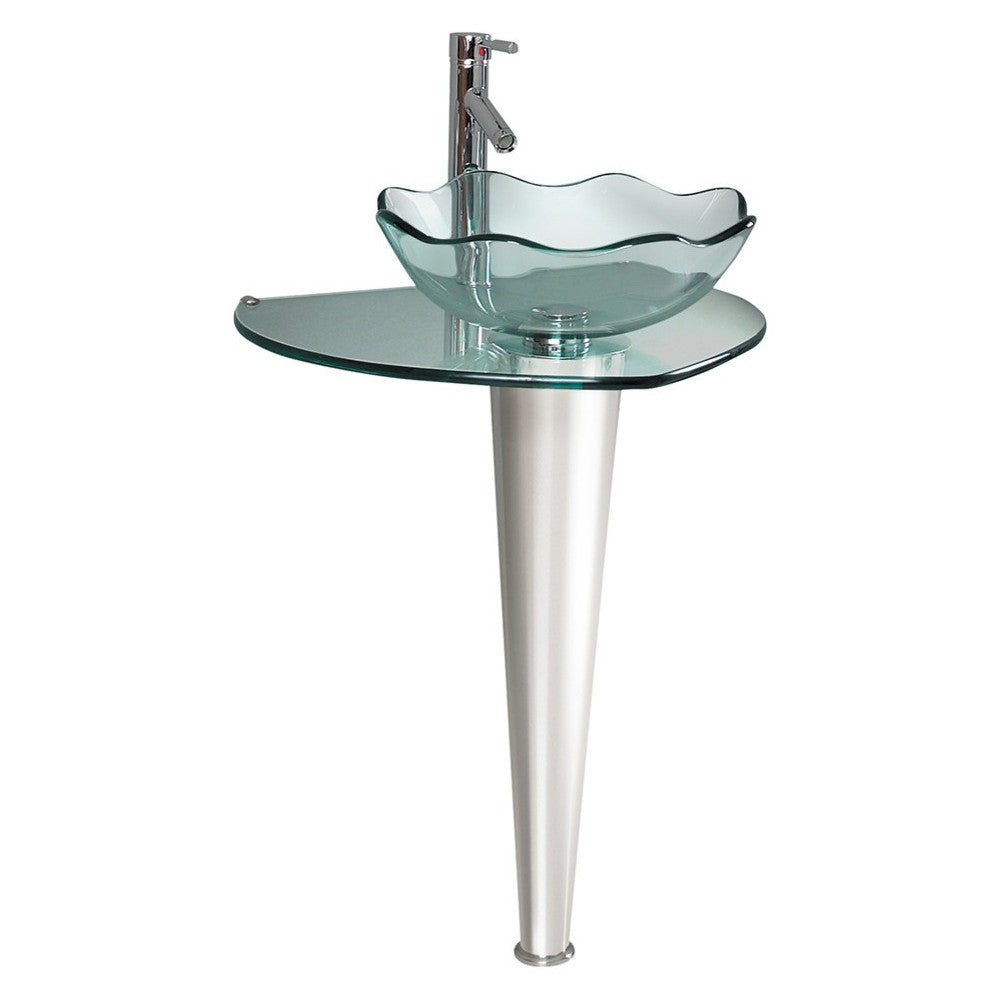 Fresca Netto 24" Modern Glass Bathroom Pedestal