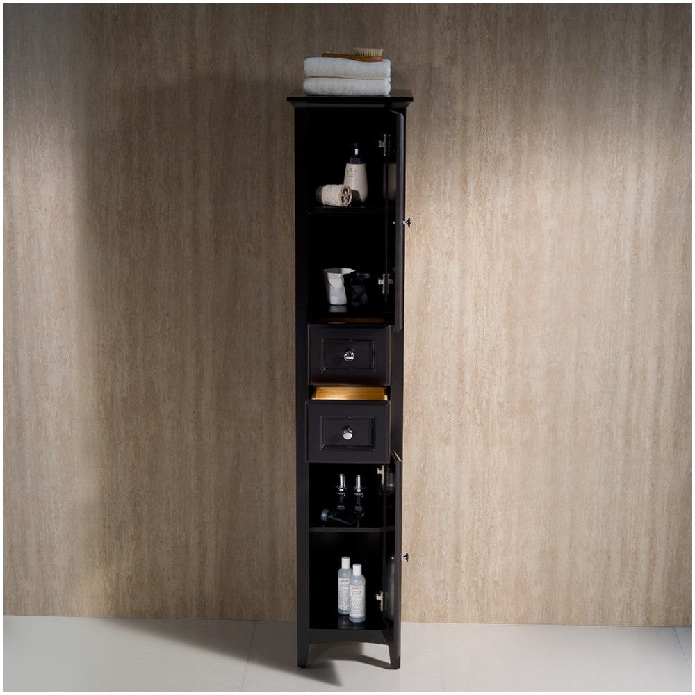 Fresca Oxford Espresso Tall Bathroom Linen Cabinet