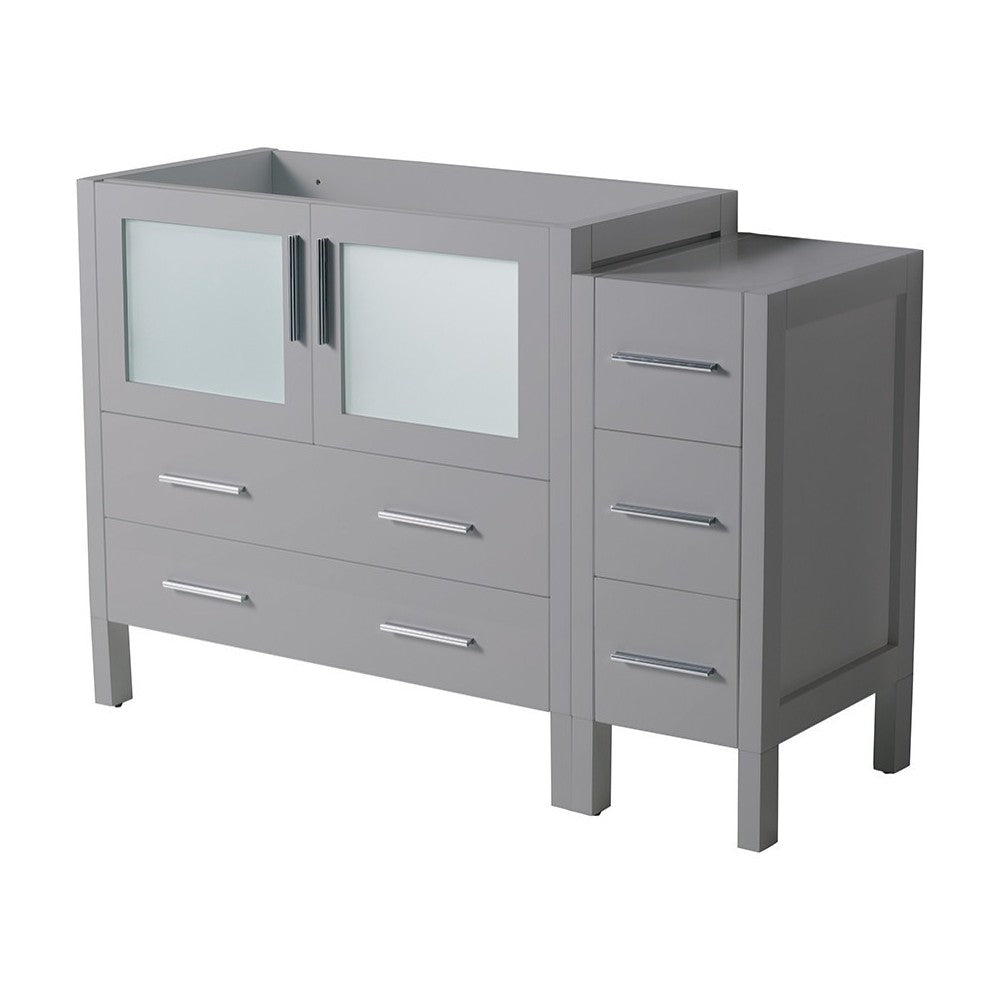 Fresca Torino 48" Gray Modern Bathroom Cabinets, FCB62-3612GR
