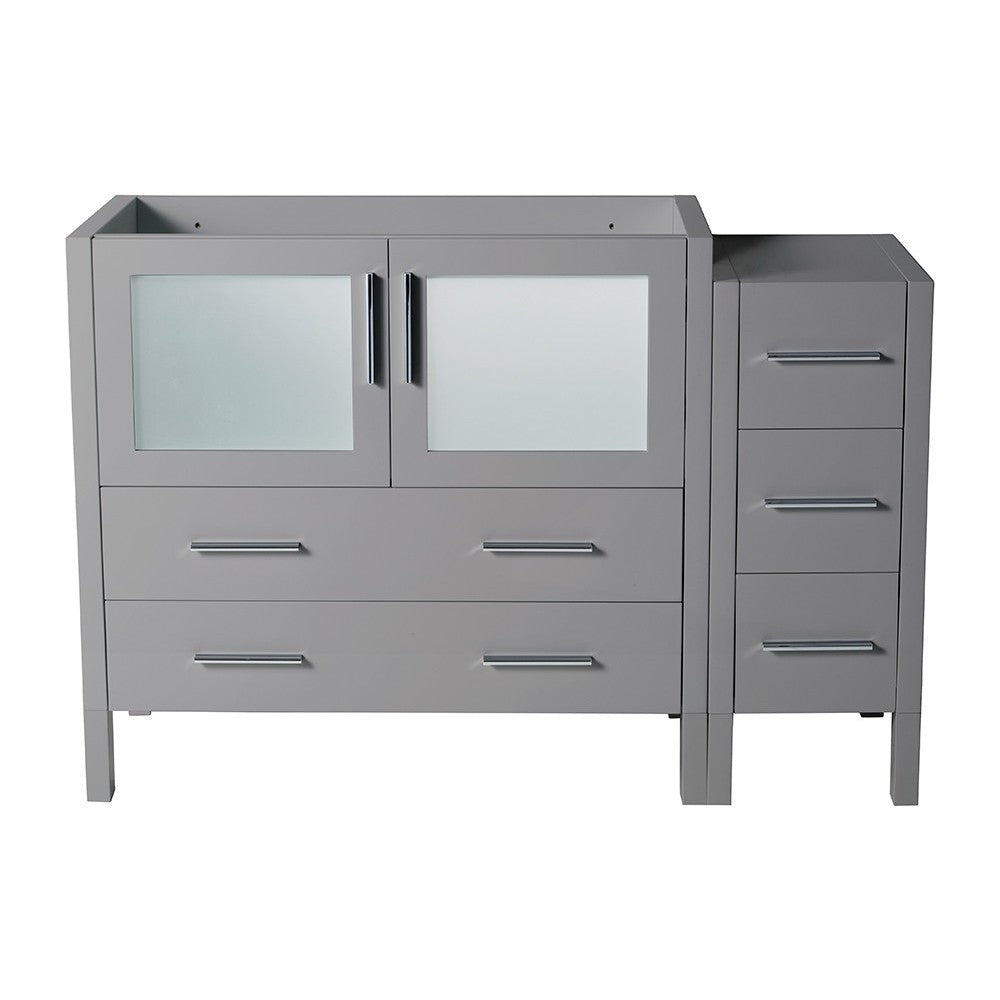 Fresca Torino 48" Gray Modern Bathroom Cabinets, FCB62-3612GR