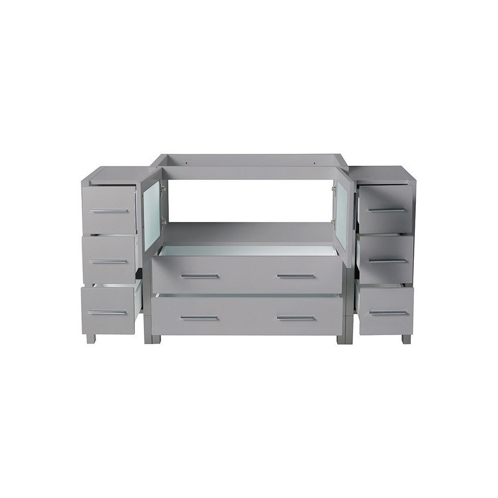 Fresca Torino 60" Gray Modern Bathroom Cabinets, FCB62-123612GR