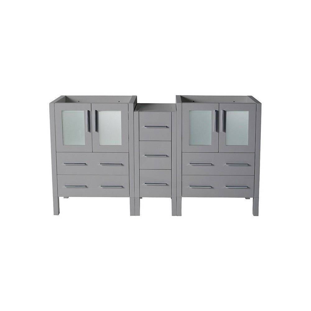 Fresca Torino 60" Gray Modern Bathroom Cabinets, FCB62-241224GR