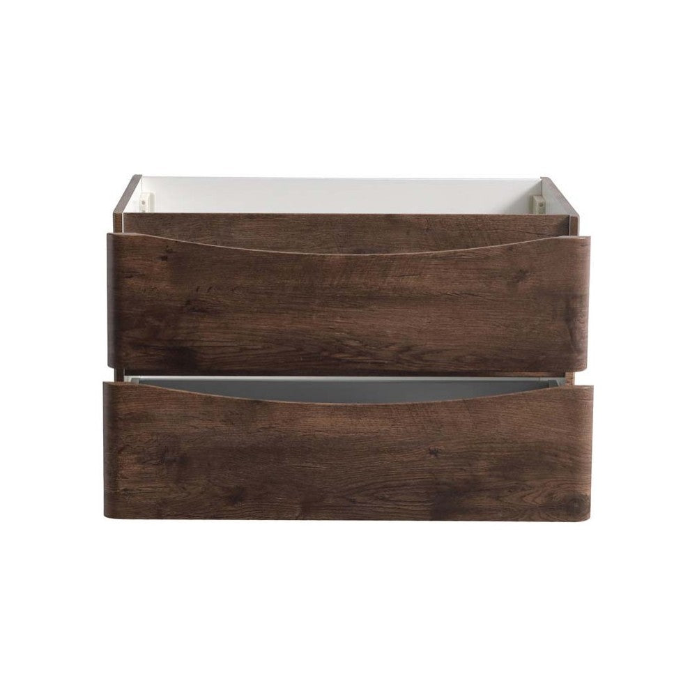 Fresca Tuscany 32" Rosewood Wall Hung Modern Bathroom Cabinet