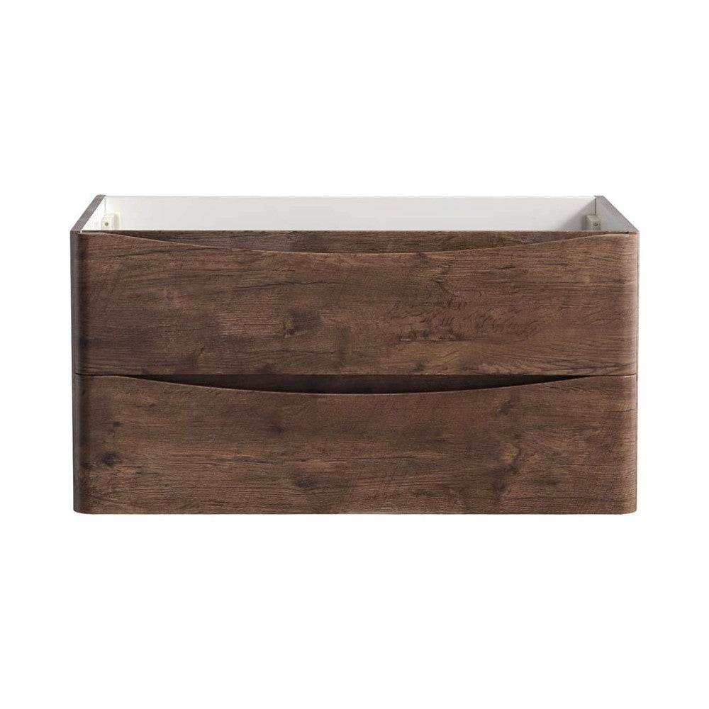 Fresca Tuscany 36" Rosewood Wall Hung Modern Bathroom Cabinet