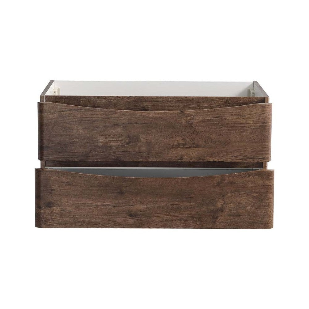 Fresca Tuscany 36" Rosewood Wall Hung Modern Bathroom Cabinet