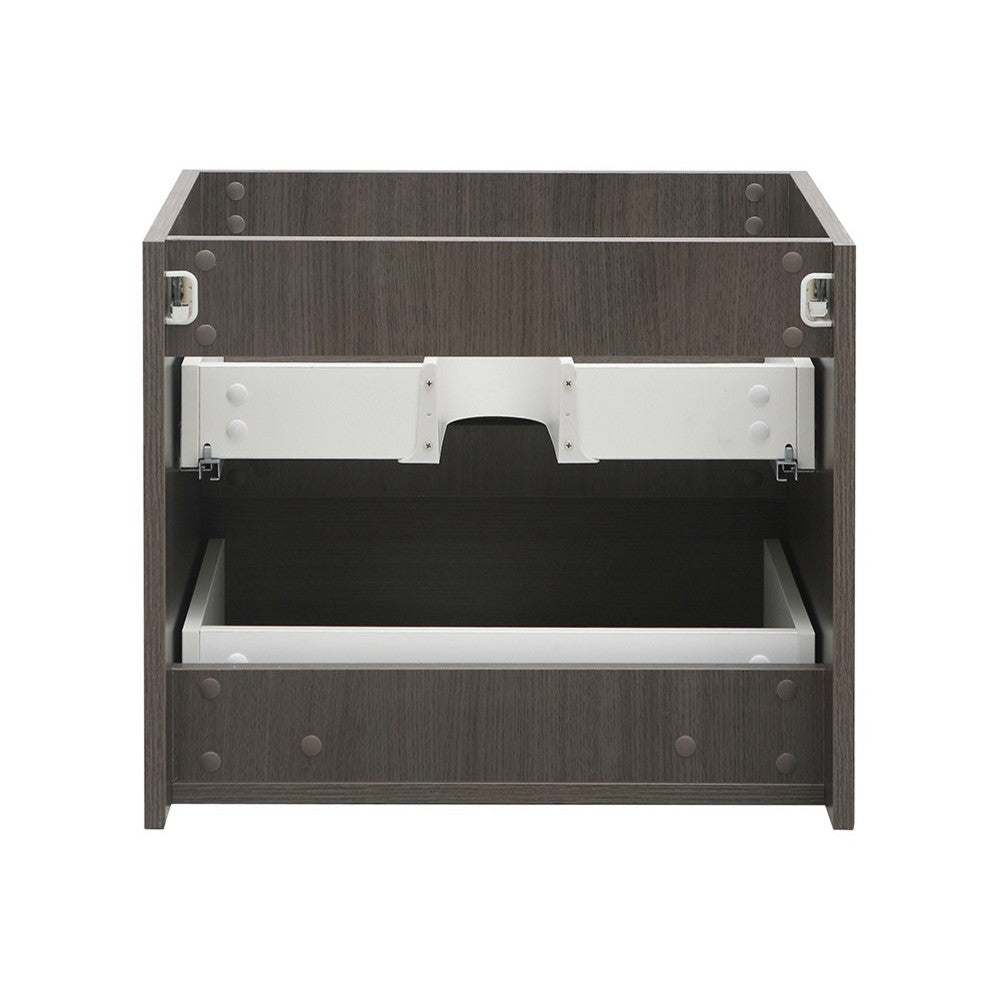 Fresca Valencia 24" Gray Oak Wall Hung Modern Bathroom Cabinet