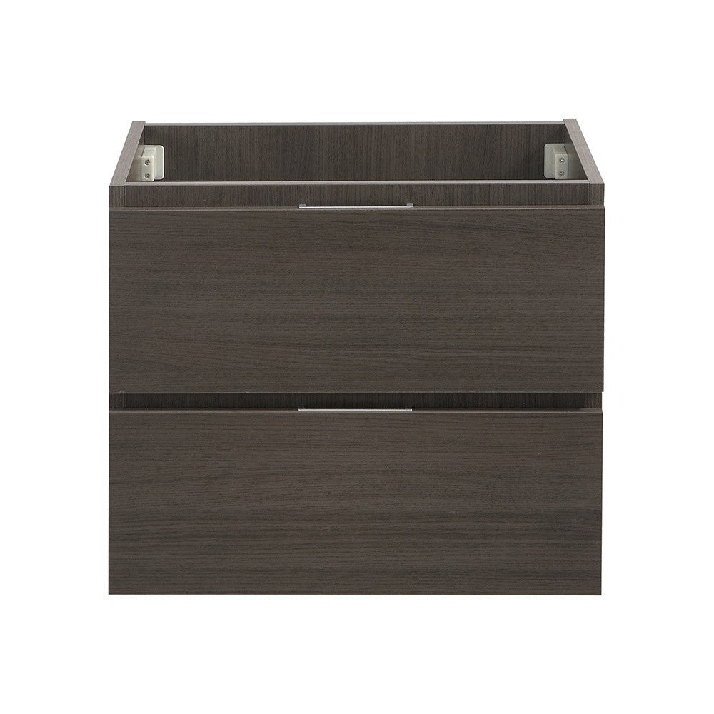 Fresca Valencia 24" Gray Oak Wall Hung Modern Bathroom Cabinet