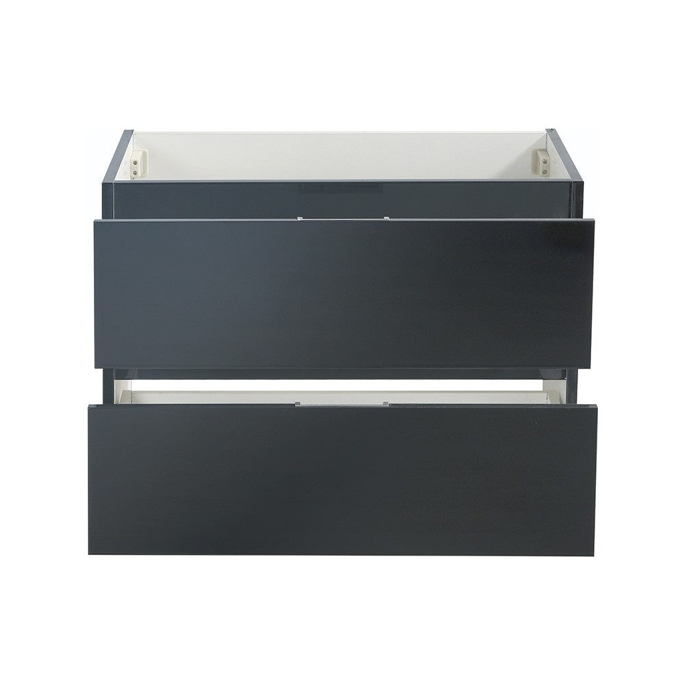 Fresca Valencia 30" Dark Slate Gray Wall Hung Modern Bathroom Cabinet