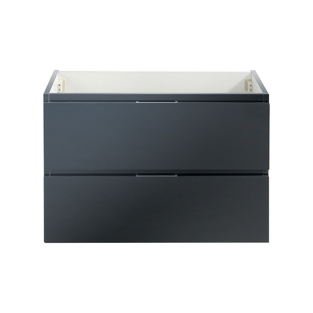 Fresca Valencia 30" Dark Slate Gray Wall Hung Modern Bathroom Cabinet
