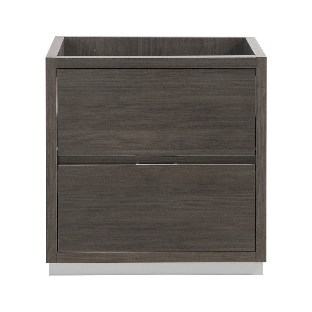 Fresca Valencia 30" Gray Oak Free Standing Modern Bathroom Cabinet