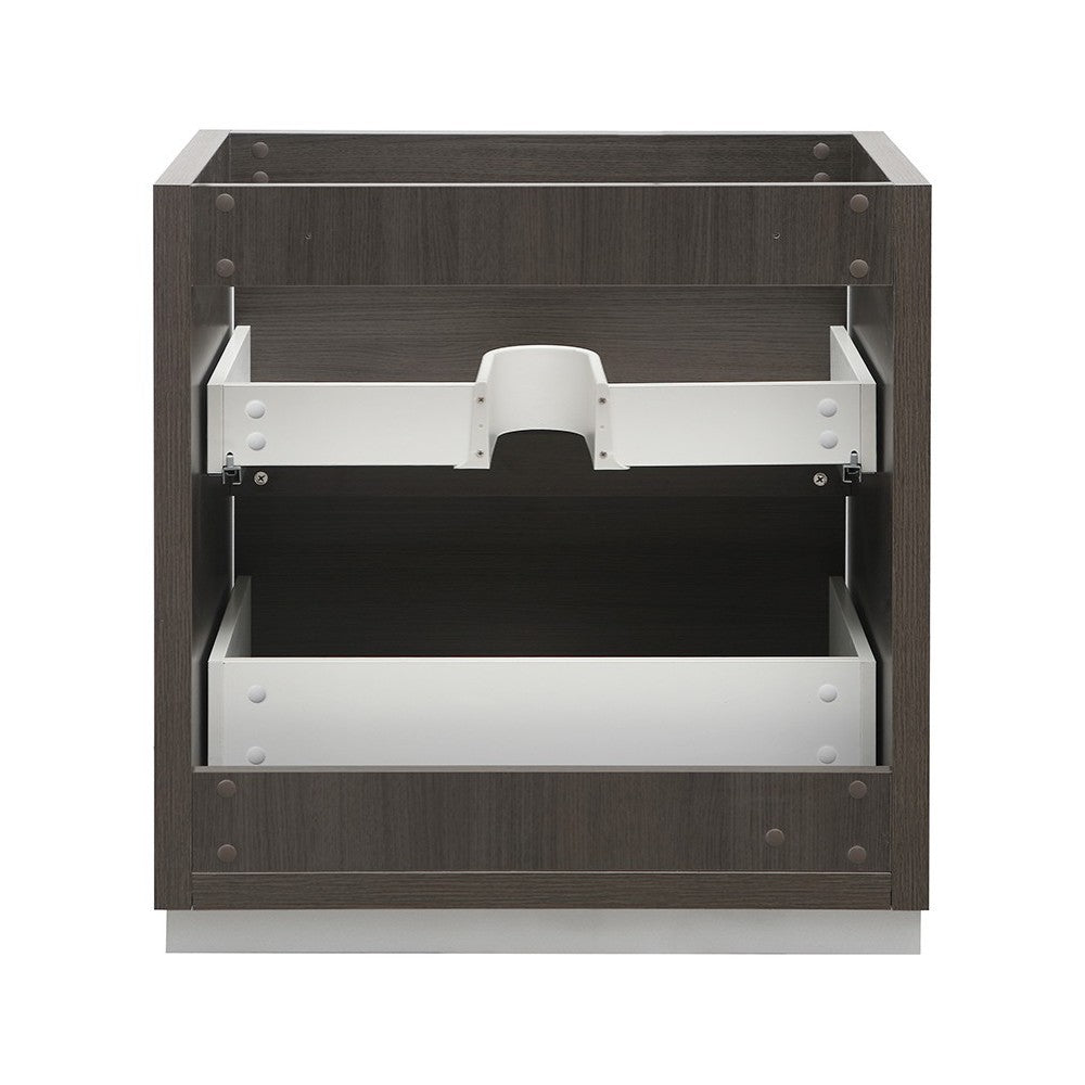 Fresca Valencia 30" Gray Oak Free Standing Modern Bathroom Cabinet