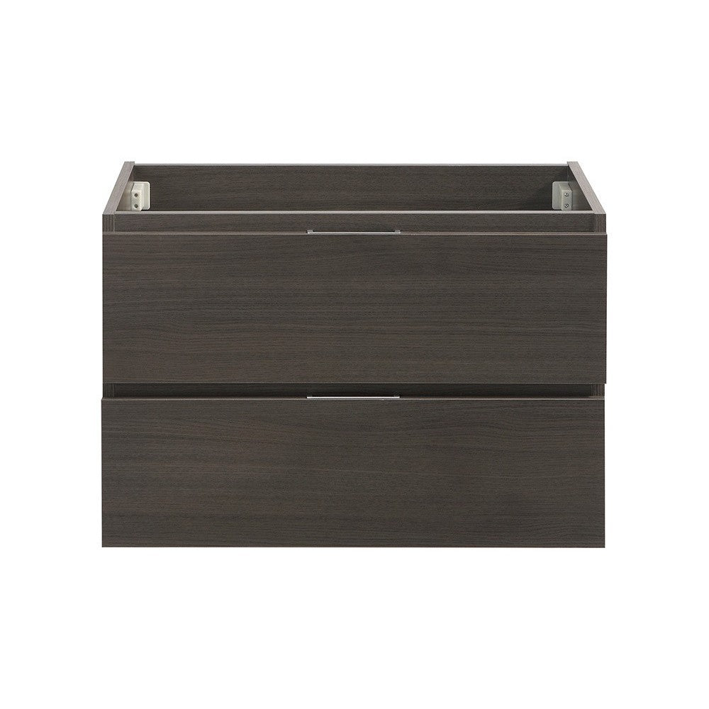 Fresca Valencia 30" Gray Oak Wall Hung Modern Bathroom Cabinet