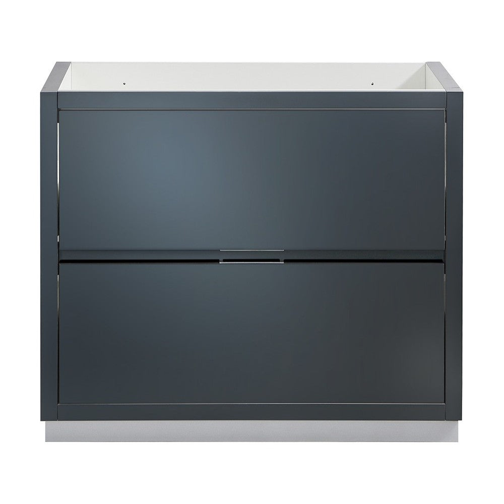Fresca Valencia 36" Dark Slate Gray Free Standing Modern Bathroom Cabinet
