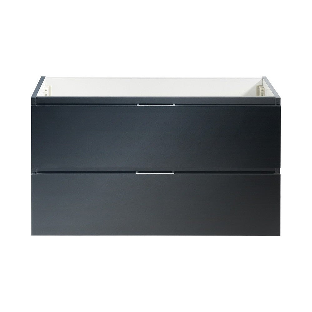Fresca Valencia 36" Dark Slate Gray Wall Hung Modern Bathroom Cabinet