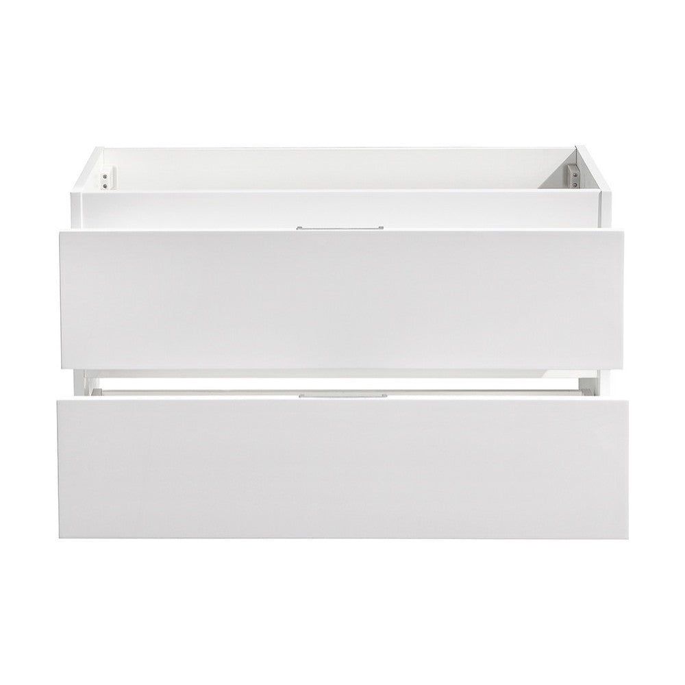 Fresca Valencia 36" Glossy White Wall Hung Modern Bathroom Cabinet