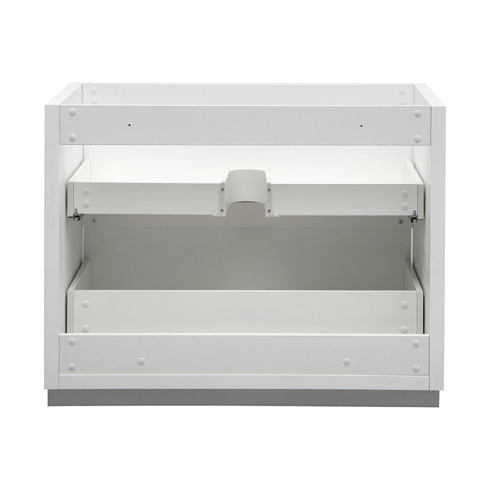 Fresca Valencia 40" Glossy White Free Standing Modern Bathroom Cabinet