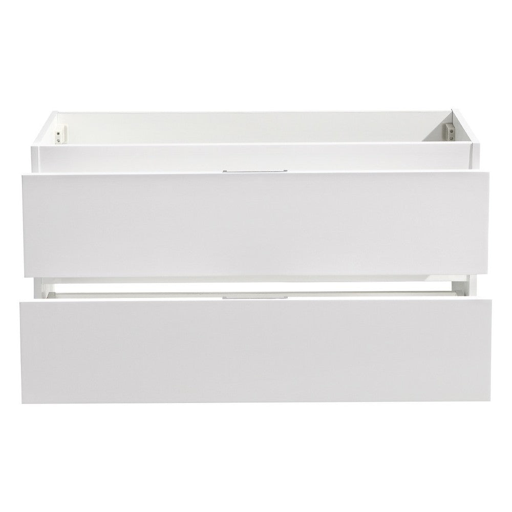 Fresca Valencia 40" Glossy White Wall Hung Modern Bathroom Cabinet