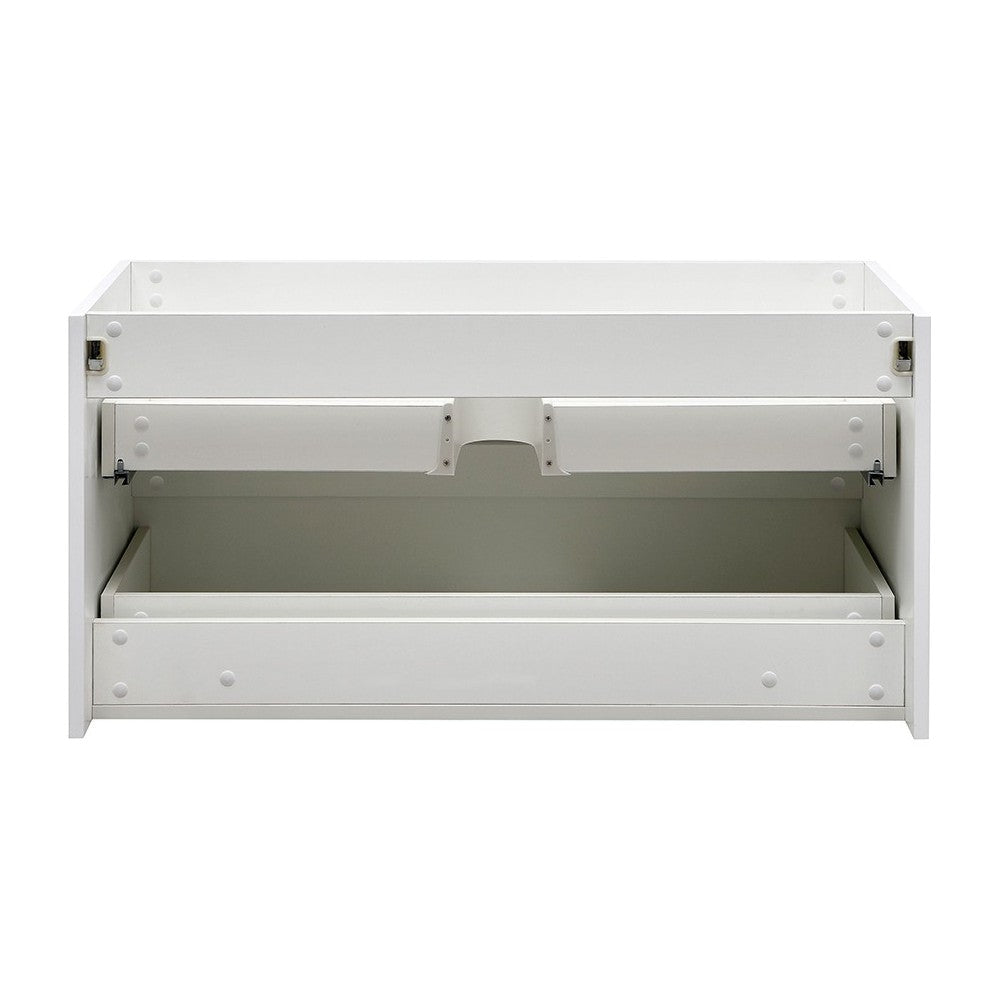 Fresca Valencia 40" Glossy White Wall Hung Modern Bathroom Cabinet