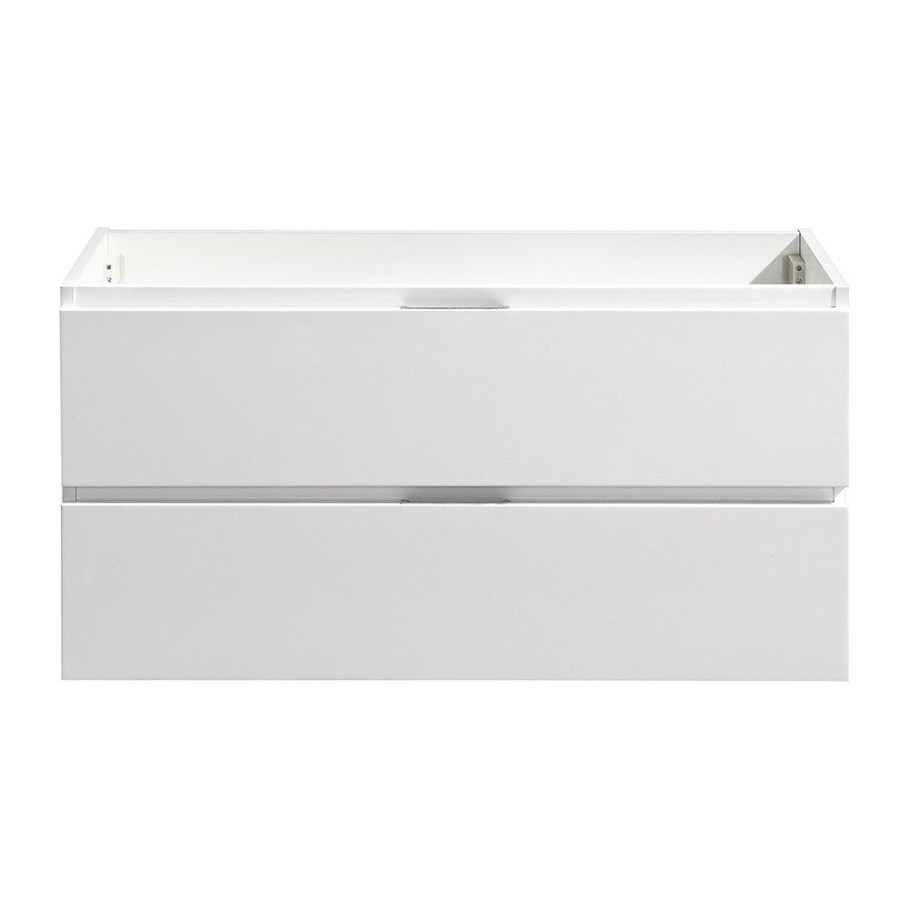 Fresca Valencia 40" Glossy White Wall Hung Modern Bathroom Cabinet