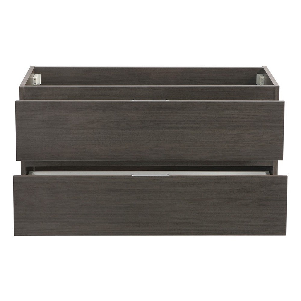 Fresca Valencia 40" Gray Oak Wall Hung Modern Bathroom Cabinet