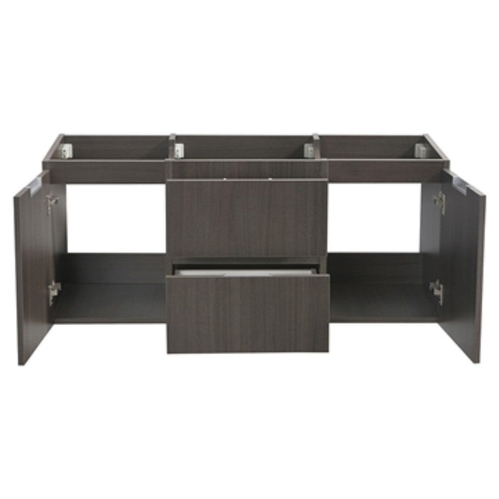 Fresca Valencia 48" Gray Oak Wall Hung Single Sink Modern Bathroom Cabinet