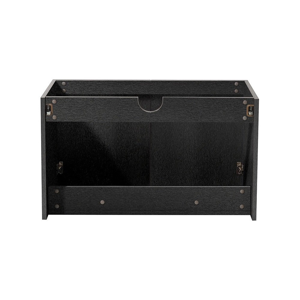 Fresca Vista 30" Black Wall Hung Modern Bathroom Cabinet