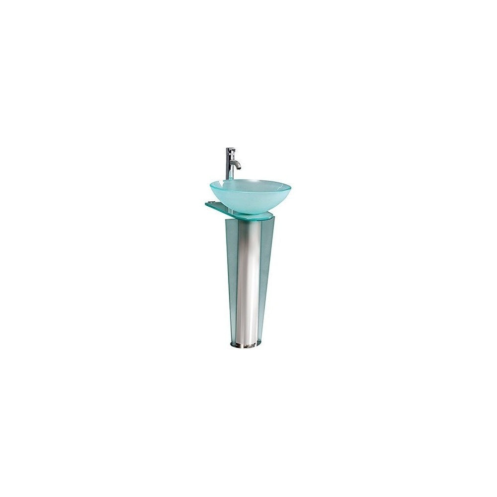 Fresca Vitale 17" Modern Glass Bathroom Pedestal
