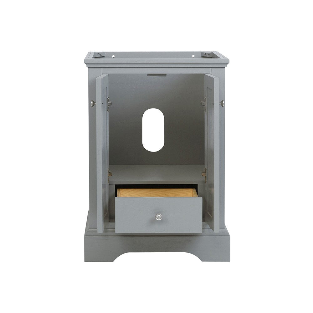 Fresca Windsor 24" Gray Textured Traditional Bathroom Cabinet