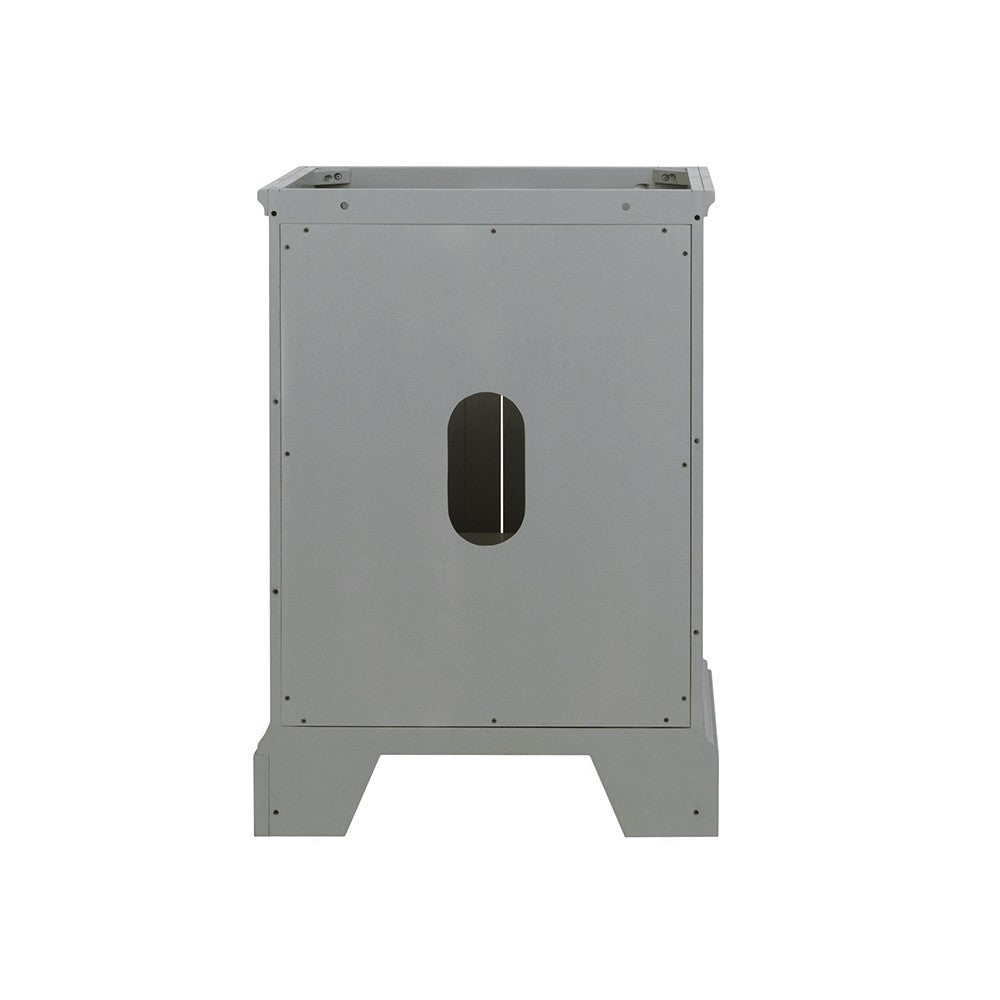 Fresca Windsor 24" Gray Textured Traditional Bathroom Cabinet