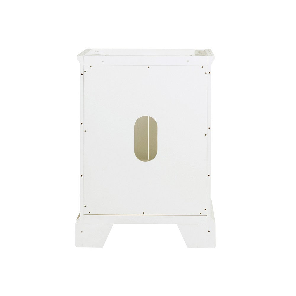 Fresca Windsor 24" Matte White Traditional Bathroom Cabinet