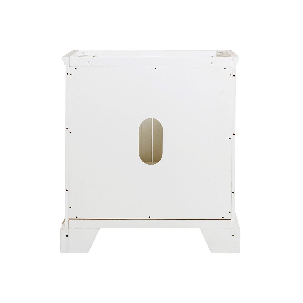Fresca Windsor 30" Matte White Traditional Bathroom Cabinet