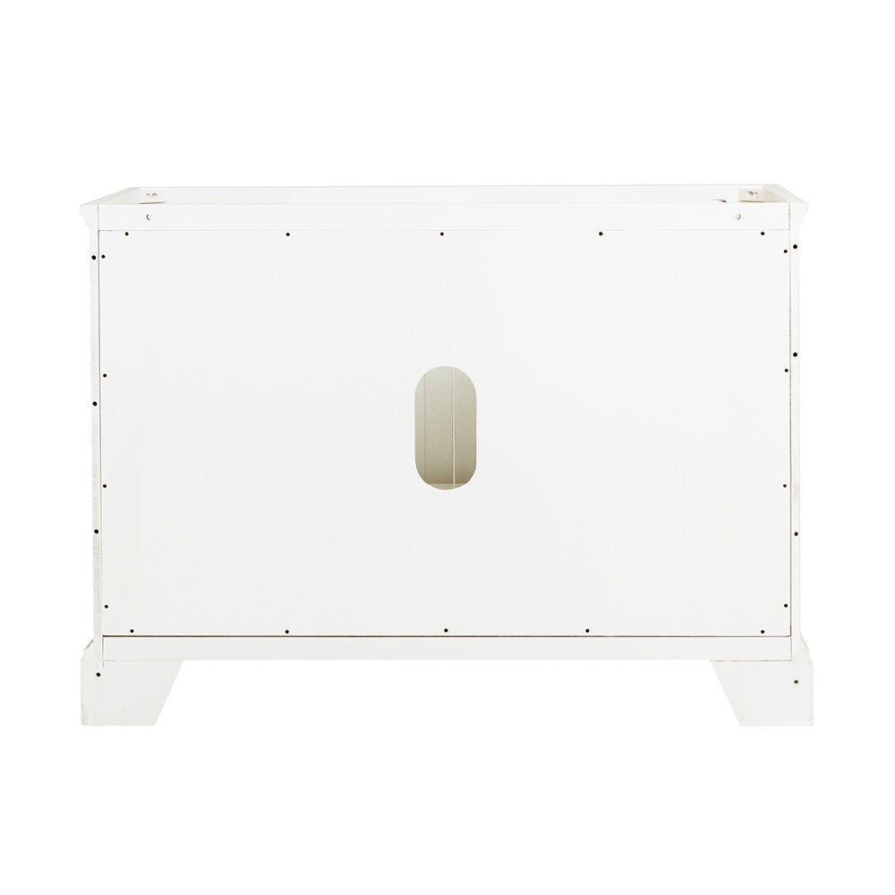 Fresca Windsor 48" Matte White Traditional Bathroom Cabinet
