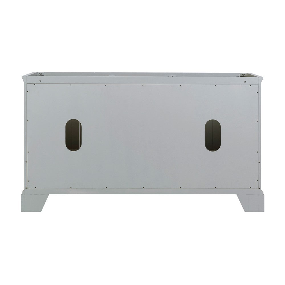 Fresca Windsor 60" Gray Textured Traditional Double Sink Bathroom Cabinet