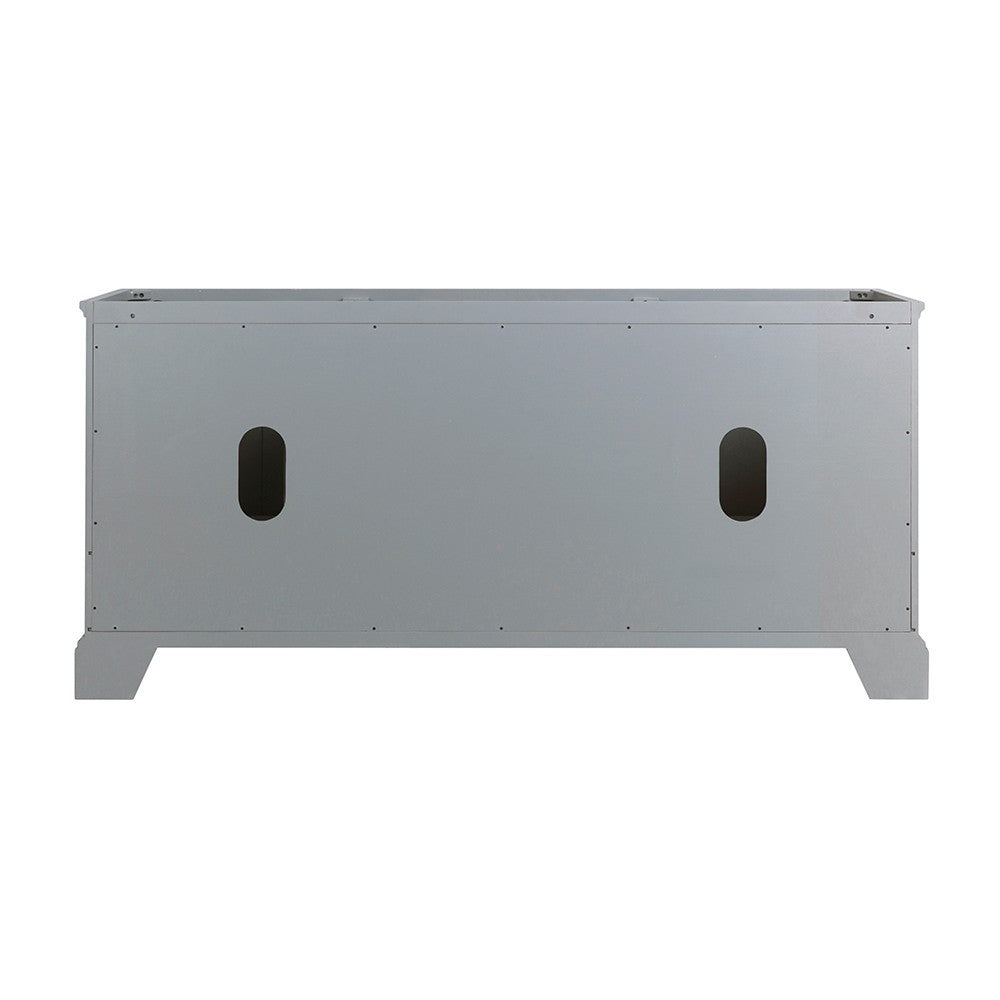 Fresca Windsor 72" Gray Textured Traditional Double Sink Bathroom Cabinet
