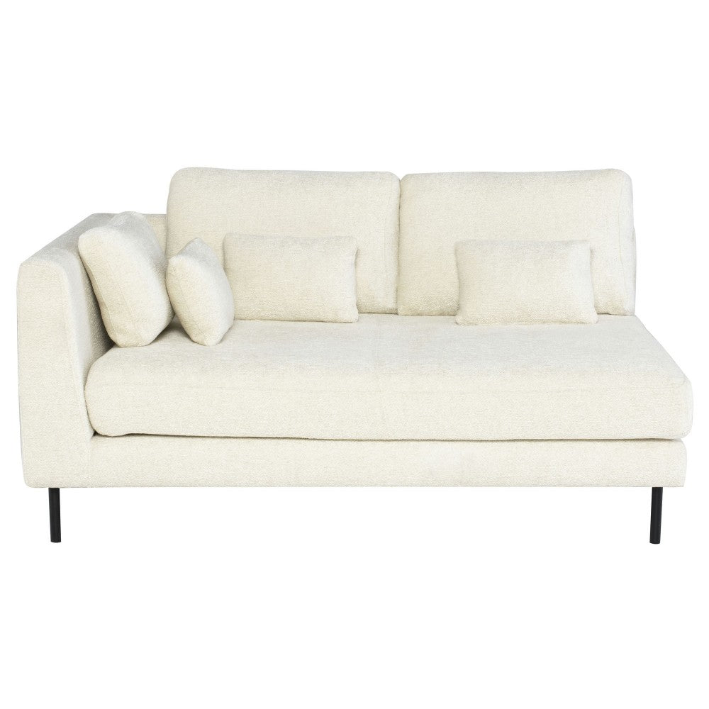 Gigi Coconut Fabric Modular Sofa Left