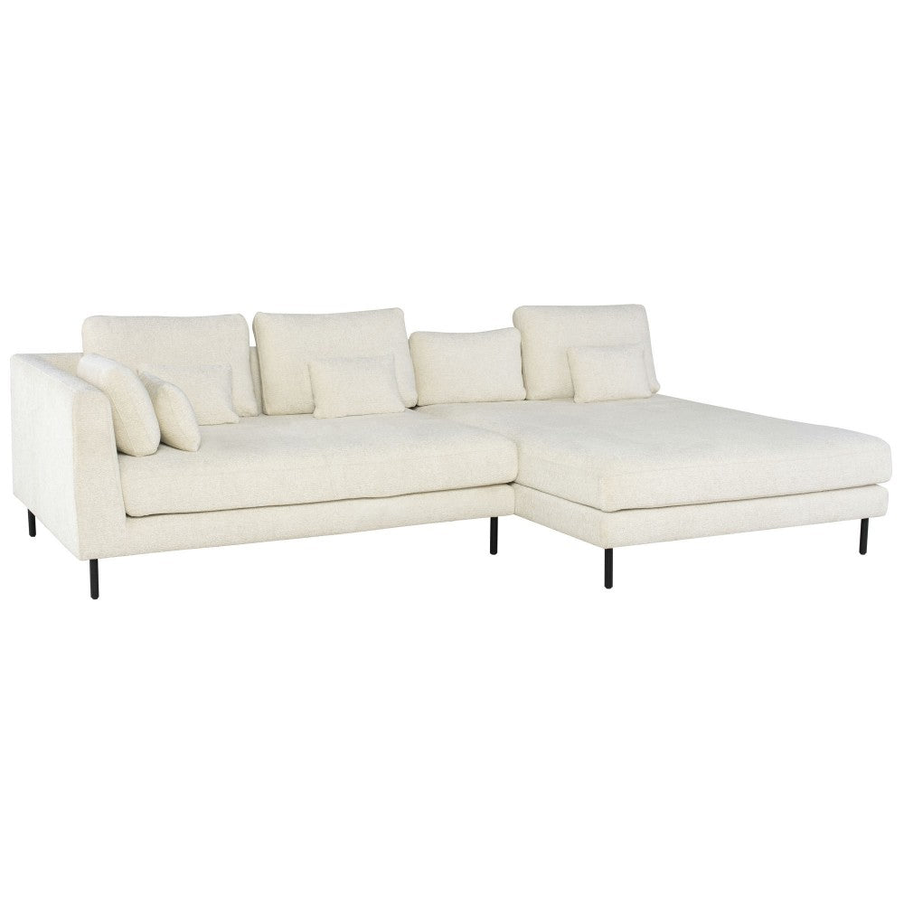 Gigi Coconut Fabric Modular Sofa Left